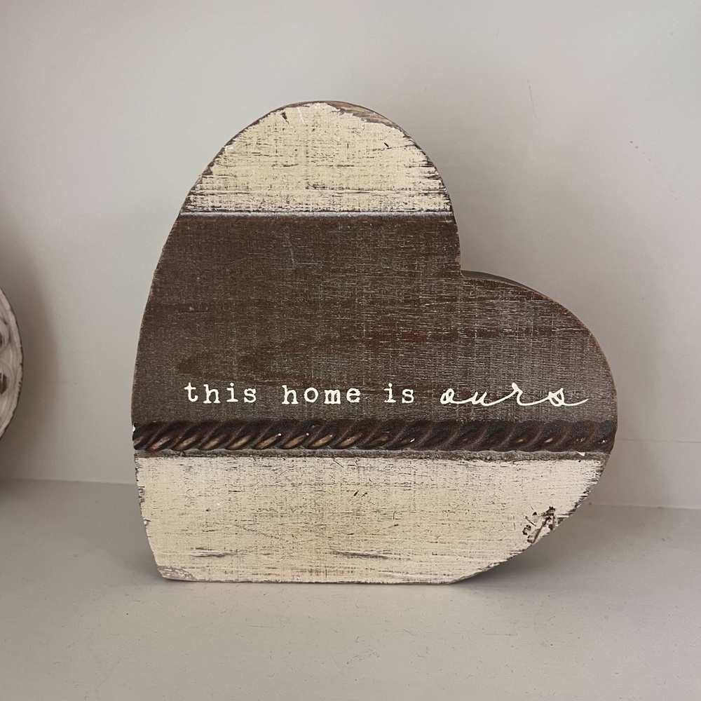 Rustic wooden heart